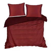 Kép 4/7 - Lunara prémium pamut-szatén ágyneműhuzat Marsala 220x200 cm - 70x80 cm 2db 2