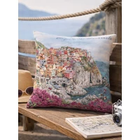 Kép 3/5 - Mediterrán Cinque Terre párnahuzat 45x45 cm 2
