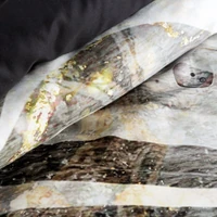 Kép 7/7 - Ming13 elegáns pamutszatén ágynemű Bézs 160x200 cm - 70x80 cm 2db 5