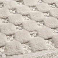 Kép 2/3 - Mono boho szőnyeg Krémszín 200x290 mm - 8 mm 1
