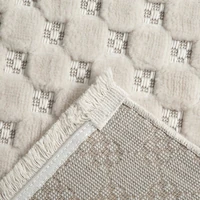 Kép 3/3 - Mono boho szőnyeg Krémszín 200x290 mm - 8 mm 2