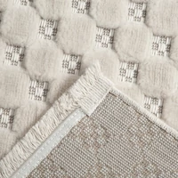 Kép 3/3 - Mono boho szőnyeg Krémszín 80x150 mm - 8 mm 2