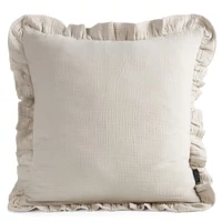 Kép 1/4 - Muslin párnahuzat Bézs 45x45 cm