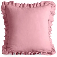 Kép 1/4 - Muslin párnahuzat Rózsaszín 45x45 cm