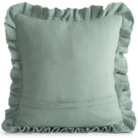 Kép 2/4 - Muslin párnahuzat Zsálya 45x45 cm 1