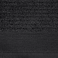 Kép 3/4 - Naomi csíkos törölköző Fekete 50x90 cm 6db 2