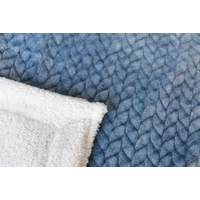 Kép 3/4 - Naturtex sherpa design kétoldalas pléd - Ombre Blue 150x200 cm 2