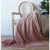 Kép 1/4 - Naturtex sherpa design kétoldalas pléd - Ombre Coral 150x200 cm