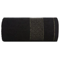Kép 2/4 - Nessy pamut törölköző vastag fényes csíkkal Fekete 30x50 cm 6db 1