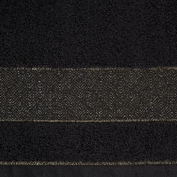 Kép 3/4 - Nessy pamut törölköző vastag fényes csíkkal Fekete 30x50 cm 6db 2