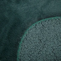 Kép 5/6 - Nina szőrme hatású ágytakaró Sötétzöld 220x240 cm 4