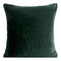 Kép 1/2 - Nina szőrme hatású párnahuzat Sötétzöld 45x45 cm