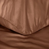 Kép 2/7 - Nova3 pamut-szatén ágyneműhuzat Téglavörös 140x200 cm - 70x80 cm 1db 6