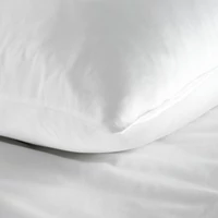 Kép 6/6 - Nova3 pamut-szatén fehér ágyneműhuzat 220x200 cm - 70x90 cm 2db