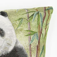 Kép 2/6 - Panda macis trópusi párnahuzat 45x45 cm 1