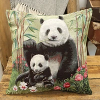 Kép 4/6 - Panda macis trópusi párnahuzat 45x45 cm 3