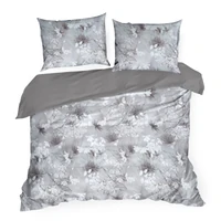 Kép 6/8 - Premium31 pamut-szatén ágyneműhuzat Világosszürke 160x200 cm - 70x80 cm 2db 3