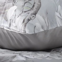 Kép 3/8 - Premium31 pamut-szatén ágyneműhuzat Világosszürke 160x200 cm - 70x80 cm 2db 7