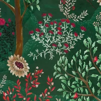 Kép 6/8 - Reina mako-szatén ágyneműhuzat Sötétzöld 160x200 cm - 70x80 cm 2db 5