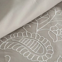 Kép 2/8 - Reina33a pamut-szatén ágyneműhuzat Bézs 160x200 cm - 70x80 cm 2db 6