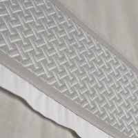 Kép 5/6 - Reina39 pamut ágyneműhuzat Szürke 220x200 cm - 70x80 cm 2db 4