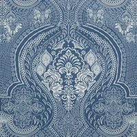 Kép 6/7 - Reina46 pamut-szatén ágyneműhuzat Kék 160x200 cm - 70x80 cm 2db 4