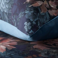 Kép 6/6 - Reina50 pamut-szatén ágyneműhuzat Gránátkék 160x200 cm - 70x80 cm 2db 5