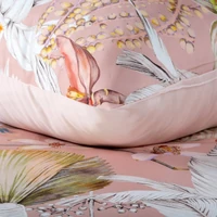 Kép 6/6 - Reina56 pamut-szatén ágyneműhuzat Rózsaszín 220x200 cm - 70x80 cm 2db 5