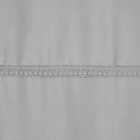 Kép 6/7 - Retro5 ágyneműhuzat elegáns csipkével Világosszürke 220x200 cm - 70x80 cm 2db 4
