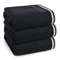 Kép 1/6 - Rocco Pierre Cardin törölköző Fekete 30x50 cm 6db