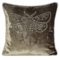 Kép 1/3 - Royal bársony párnahuzat Sötét bézs 45x45 cm
