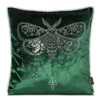 Kép 1/3 - Royal bársony párnahuzat Sötétzöld 45x45 cm