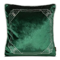 Kép 1/2 - Royal bársony párnahuzat Sötétzöld 45x45 cm