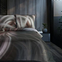 Kép 3/8 - Sierra elegáns pamutszatén ágynemű Acélszürke 220x200 cm - 70x80 cm 2db 7