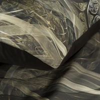 Kép 8/8 - Soreia elegáns pamutszatén ágynemű Fekete 220x200 cm - 70x80 cm 2db 5