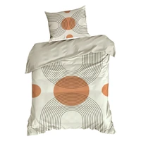Kép 5/7 - Spring87 pamut-szatén ágyneműhuzat Világosbézs 160x200 cm - 70x80 cm 2db 3
