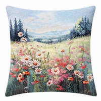 Kép 1/3 - Vadvirágos tájkép párnahuzat 45x45 cm