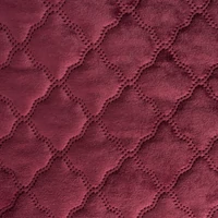 Kép 4/5 - Velvet3 bársony ágytakaró arabeszk mintás Bordó 170x210 cm 3