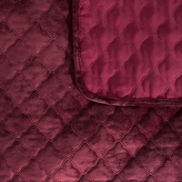 Kép 2/5 - Velvet3 bársony ágytakaró arabeszk mintás Bordó 170x210 cm 1