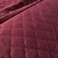 Kép 5/5 - Velvet3 bársony ágytakaró arabeszk mintás Bordó 170x210 cm 4