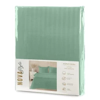 Kép 3/8 - Vera pamut-szatén ágyneműhuzat Menta 140x200 cm - 70x80 cm 1db 1