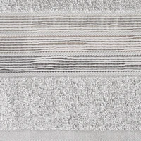 Kép 3/6 - Verano csíkos törölköző Ezüst 30x50 cm 6db 2