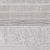Kép 3/6 - Verano csíkos törölköző Ezüst 70x140 cm 3db 2