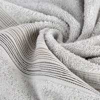 Kép 4/6 - Verano csíkos törölköző Ezüst 70x140 cm 3db 3