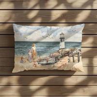 Kép 2/3 - Vízparti hangulat díszpárna 50x70 cm 1