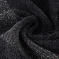 Kép 4/5 - Zoja lurex törölköző Fekete 70x140 cm 3db 3
