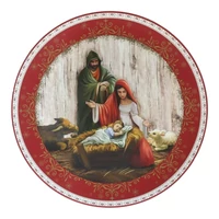 Kép 3/3 - Dekor tányér betlehemi 33 cm 2