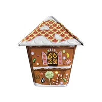 Kép 4/5 - Kis mézeskalács ház sütis doboz akasztós 110 x 85x95 mm 3