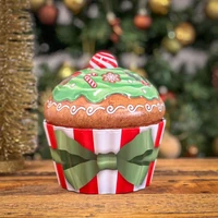 Kép 2/6 - Óriás muffin sütis doboz zöld mézeskalácsos 1