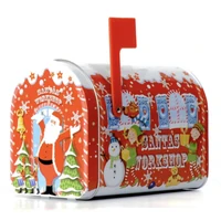 Kép 1/8 - Piros postaláda sütis doboz közepes 114x92x159 mm